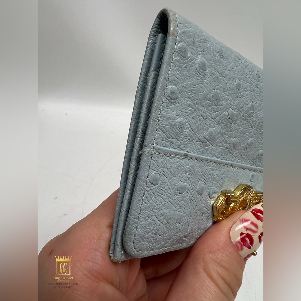 🩵SOLD🩵Gianni Versace ostrich bifold Wallet - Picture 3 of 10